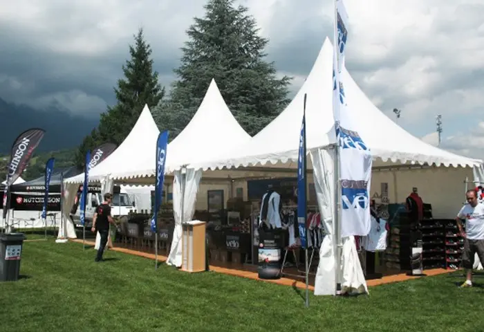 Tentes Garden au Parc olympique d’Albertville