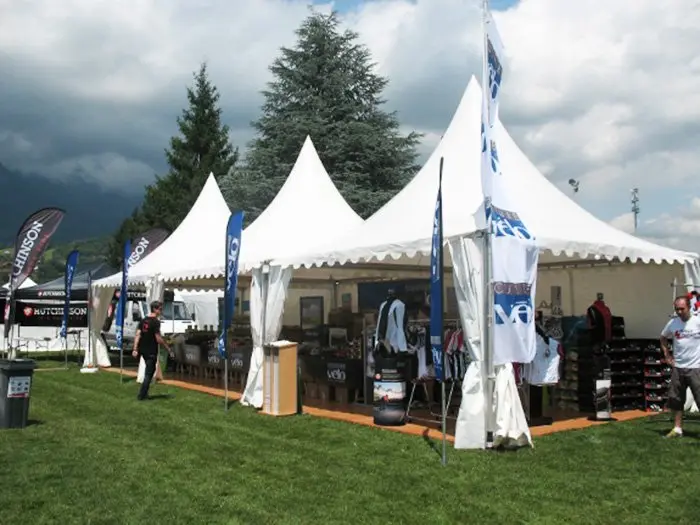 Tentes Garden au Parc olympique d’Albertville