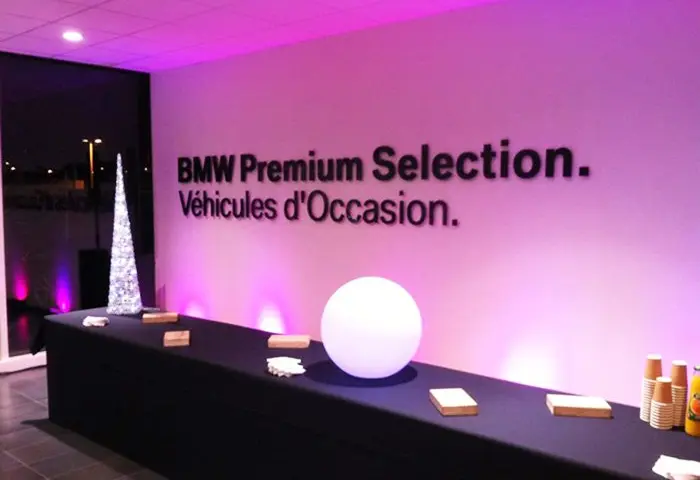 Scène de la soirée privée BMW Premium Selection