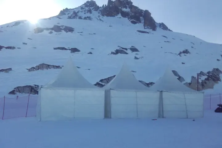 Aire d’arrivée de la Scara 2019, Val d’Isère