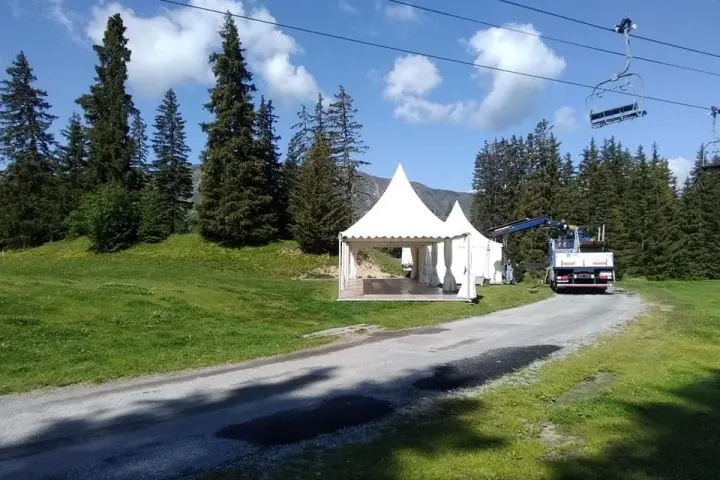 Tentes Garden pour l’été à Méribel